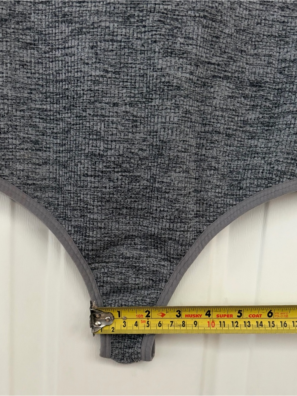 Colsie Gray Ribbed Tank Bodysuit - Picture 7 of 7